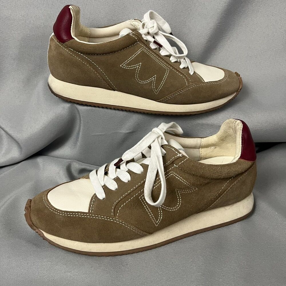 Birdies The Roadrunner Shoes Women's‎ 8 Brown Leather Lace-Up Athletic Sneaker